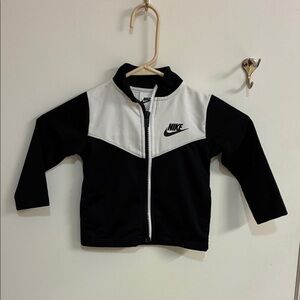 Nike Kids' Black and White Track Jacket Sz 18 mos.